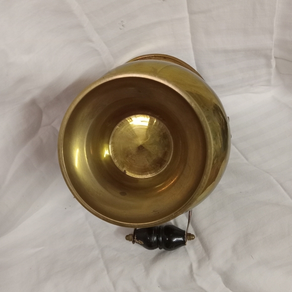 Vintage Brass Basket , Planter, Vase, Basin, Pitcher with face - Picture 7 of 9